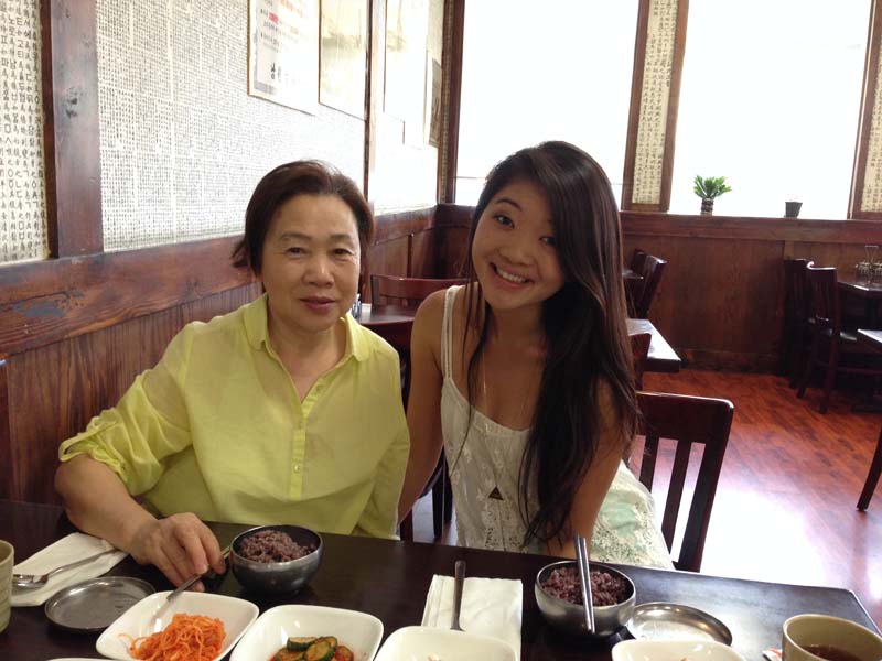 Sakura Kato and her grandmother